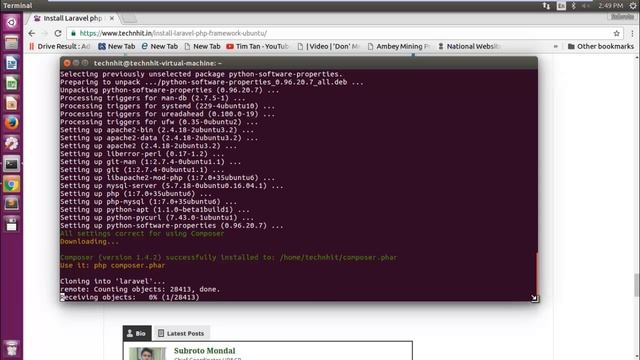 How to Install Laravel Ubuntu смотреть онлайн