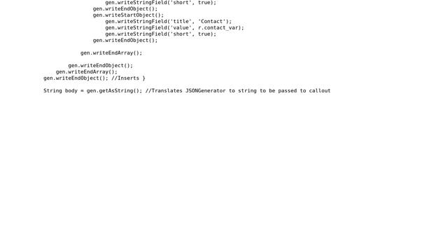 Salesforce: JSON.serialize Question - Slack integration смотреть онлайн