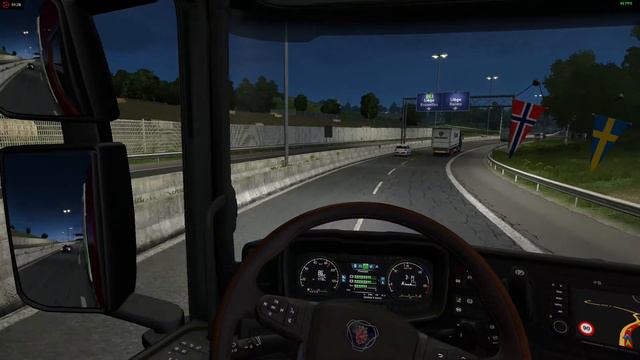 [ETS2 1.30] Night Ride with Scania S V8 смотреть онлайн