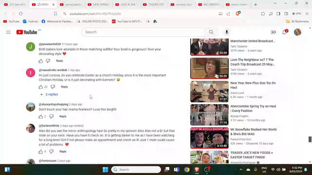 REACTION to Alexandra Rodriguez " Comment section in her recent videos, and replying to some" смотреть онлайн