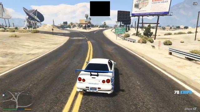 Skyline Nissan GTR R34 Брайана О'Коннера в полном приводе в GTA5 смотреть онлайн