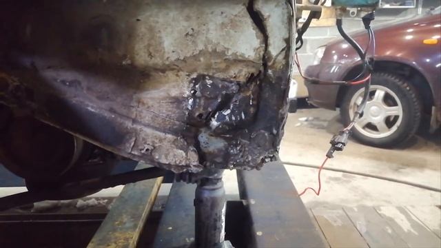 Ремонт рваного лонжерона на ВАЗ 2114 #bodyrepair #выкупавто #garage #кузовнойремонт #перекуп #2114