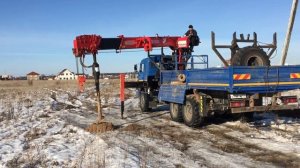 Бурение мерзлого грунта TAURUS 086 А на базе КАМАЗ 43118