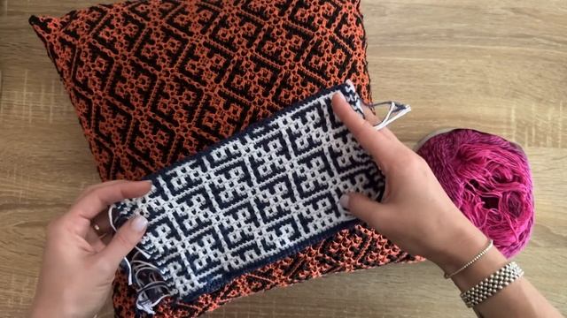 Новый узор из центра и по прямой/Эксперимент с YarnArt Flowers смотреть онлайн