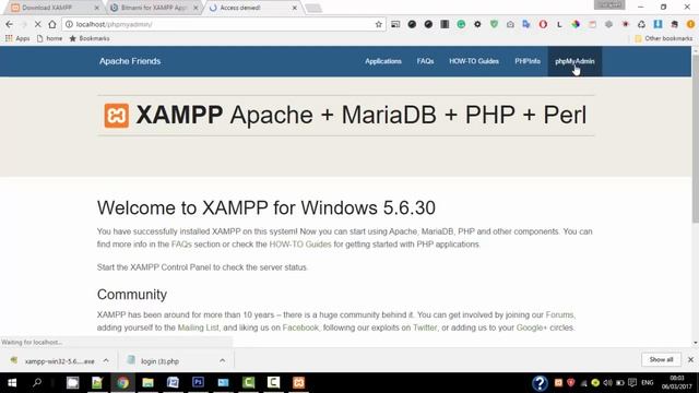 how to install xampp 5.6.30 version for windows 10 in hindi or urdu смотреть онлайн