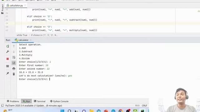 Create Simple Calculator Program Using Python ||Python Program Series ||Tech Rahaman смотреть онлайн
