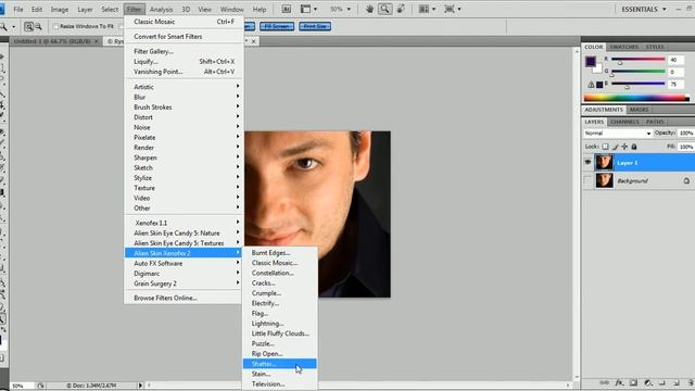 Photoshop Bangla Tutorials part-64 (Plugins Xenofex-2) смотреть онлайн