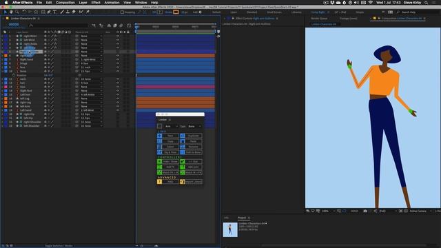 How to rig characters in After Effects using Limber смотреть онлайн