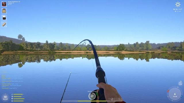 Где ловить толстобола? Поймал два трофейных на этой точке на реке Сура в игре Русская Рыбалка 4 смотреть онлайн