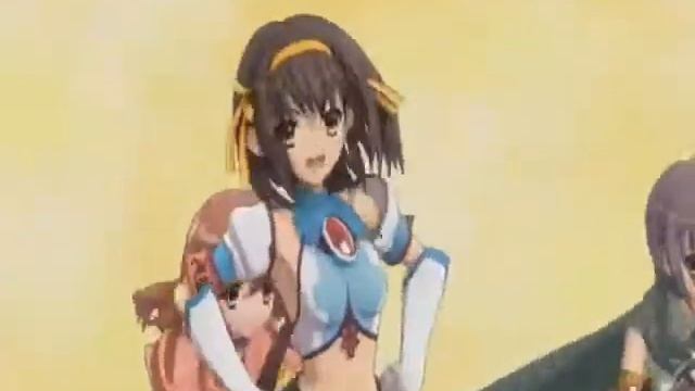 Suzumiya Haruhi no 3D Hare Hare Yukai Full Dance and Song смотреть онлайн