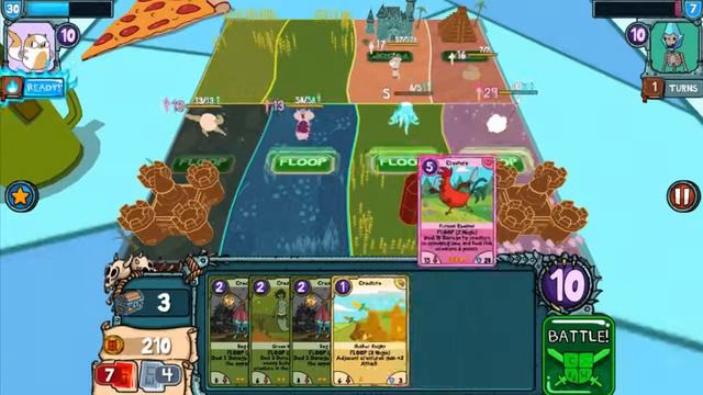 Card Wars Fionna and Cake Adventure Quest 19 Adventure Time Cards Games смотреть онлайн
