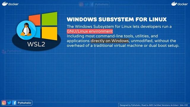 53 Cloud Interview Questions - What is Windows Subsystem for Linux WSL and Moby Project for Docker смотреть онлайн