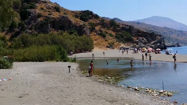 Пляж Превели, Крит, июль 2015. Preveli beach, Crete, july 2015. смотреть онлайн
