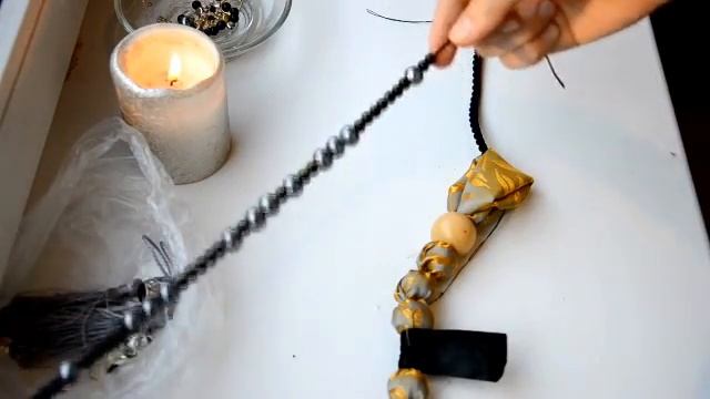Бусы тканевые с кистью для вечеринки ! / DIY Party Handmade Fabric Beads with Tassel смотреть онлайн