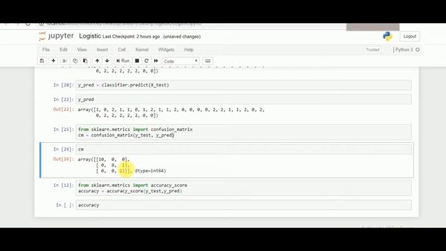 logistic regression classification part2 | Machine learning Scikit Learn | Scikit learn tutorial смотреть онлайн