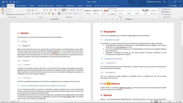 Créer Une TABLE DES MATIÈRES Automatique [Cours WORD] + Numérotation Des Titres + STYLES