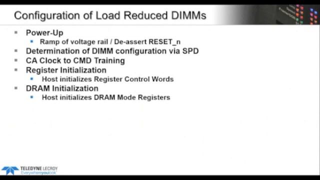 Understanding And Testing DDR4 R-DIMM And LR-DIMM Technology