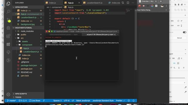 3 - Using API with React - Weather Project - Getting Lat and Lng from Google Places npm package смотреть онлайн