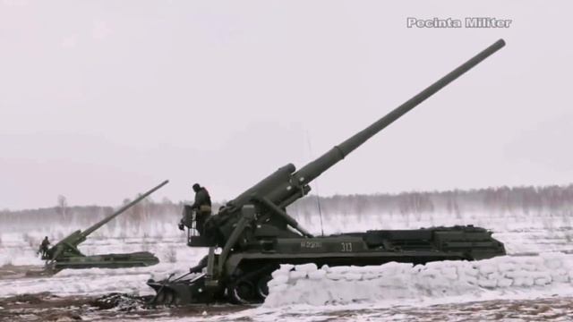 2S7 PION 203mm - 2С7 ПИОН - Heavy Artillery Massive Live Firing смотреть онлайн
