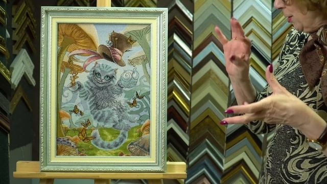 ВЫШИВКА КРЕСТИКОМ ПРЕВЗОШЛА КАРТИНУ! Дорогущее оформление ЭСТЭ: Бархатное паспарту и музейное стекл смотреть онлайн