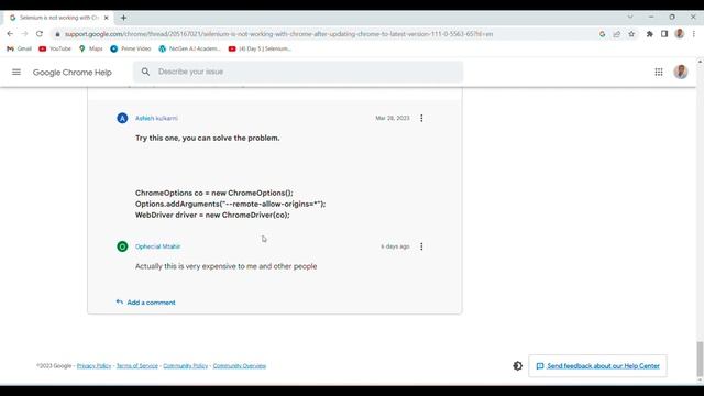 How to handle selenium chrome v111x connection failed exception || IOEXCEPTION #new #selenium #java смотреть онлайн