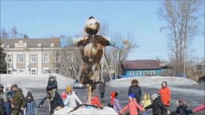 Масленица  Сжигание чучело