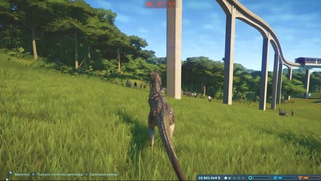 Dilophosaurus escapes beyond the fence Breakthrough fencing / Jurassic World Evolution Dinosaurs смотреть онлайн