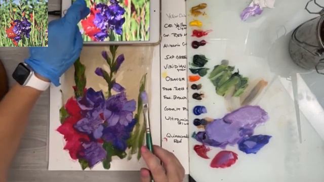 How to Paint the Gladiolus Flower смотреть онлайн