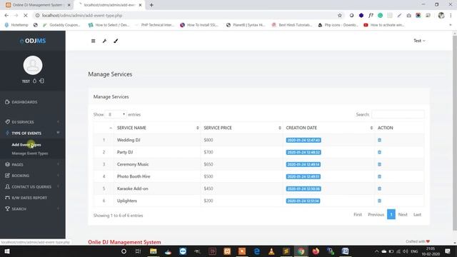 Online DJ Booking Management System Using PHP and MySQL смотреть онлайн
