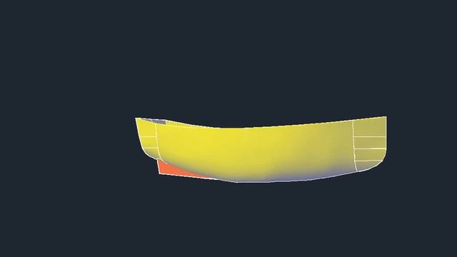 3D модель корпуса гребной лодки (анимация) смотреть онлайн
