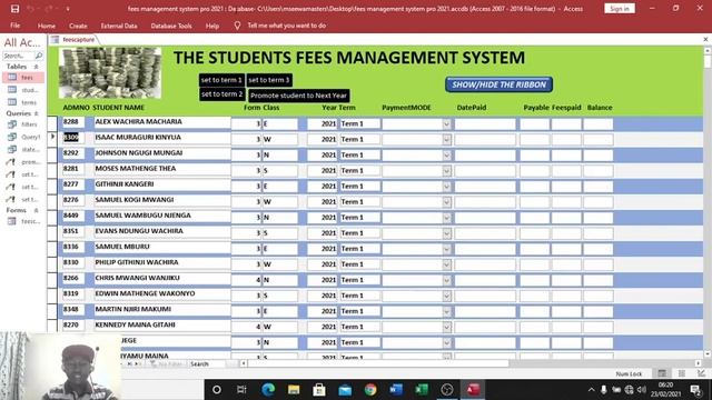 How to Create Student Fees management system using | Microsoft Access from scratch смотреть онлайн