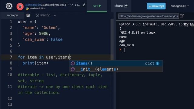 58.iterables/python beginner to master full course / Learning Course. смотреть онлайн