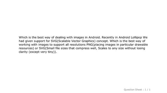 Android : SVG Vs PNG on Android смотреть онлайн