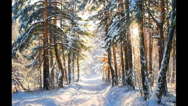 Ритм в композиции "Зимний лес", примеры смотреть онлайн