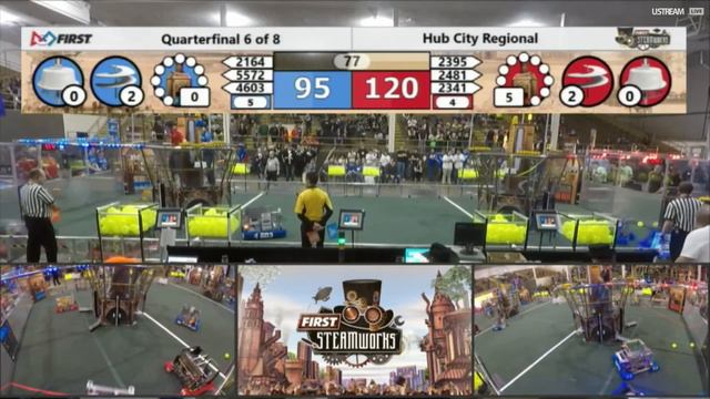 2017 FIRST Robotics Competition Hub City Regional QF2-2