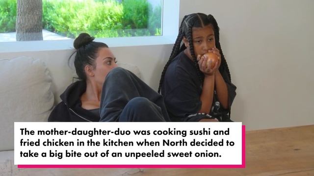 Fans freak out over Kim Kardashian’s daughter North West eating unpeeled, raw onion like an apple смотреть онлайн
