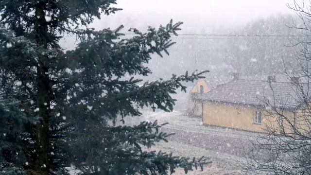 Зима близко, Падает снежок, Чудесная погода, снег, первый снег, расслабляющая мелодия, смотреть онлайн