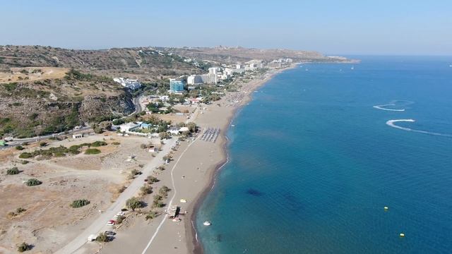 Faliraki Beach Rhodes Greece / 4K смотреть онлайн