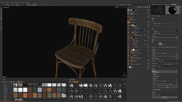 Дерево текстуринг Substance Painter