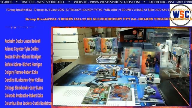 Group Break#3559- 5 BOXES 2021-22 UD ALLURE HOCKEY PYT #41+ GOLDEN TREASURE BOUNTY AT $1350+WIN $50 смотреть онлайн