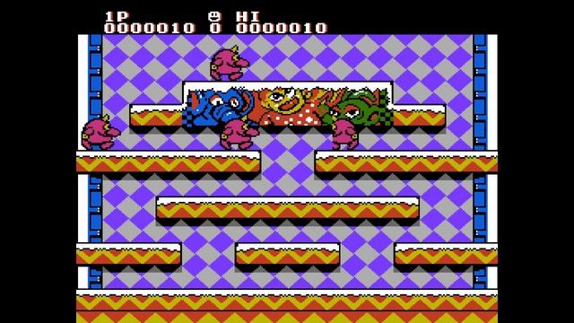 Game Over: Snow Bros. (NES) смотреть онлайн