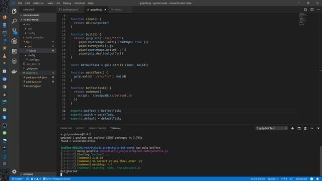 #02 Подготовка скриптов (Разработка Telegram бота на NodeJS) смотреть онлайн