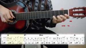 Яна одинокий голубь. Acoustic guitar cover. Karaoke version