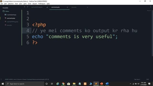 PHP Comments in Hindi | PHP Tutorial In Hindi In 2020 #9 смотреть онлайн