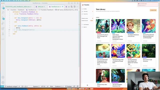 Coding a Feedback Widget in Elixir & Phoenix LiveView for my SaaS - Building in public VoD Tutorial смотреть онлайн