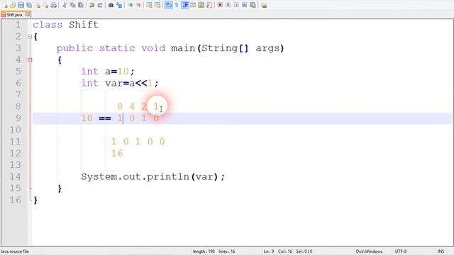 shift operator in java in hindi lecture#19 смотреть онлайн