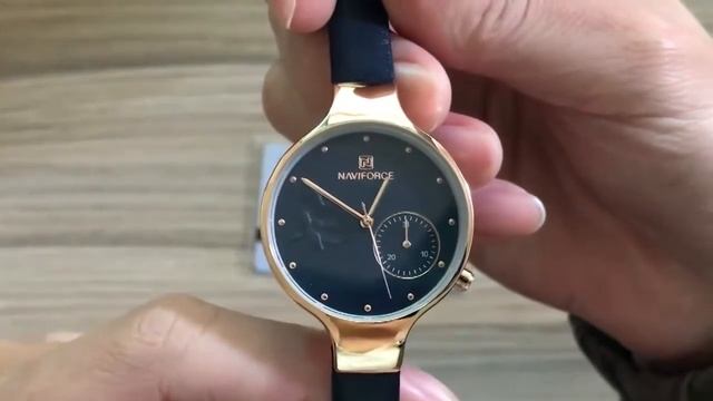 Стильные часы NaviForce NF5001 Blue смотреть онлайн