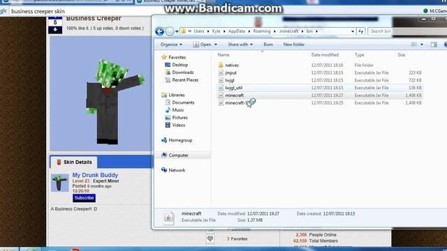 how to download creeper skin on minecraft (2nd atempt) смотреть онлайн