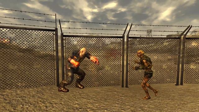 Feral Ghoul Reaver vs Bruiser | Fallout New Vegas npc battles смотреть онлайн