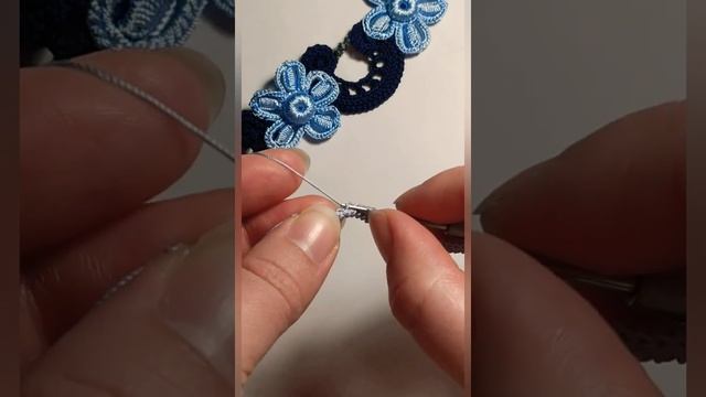 Ирландское кружево. Вяжем крючком завиток-фестон. Knitting ideas. Irish lace crochet tutorial смотреть онлайн